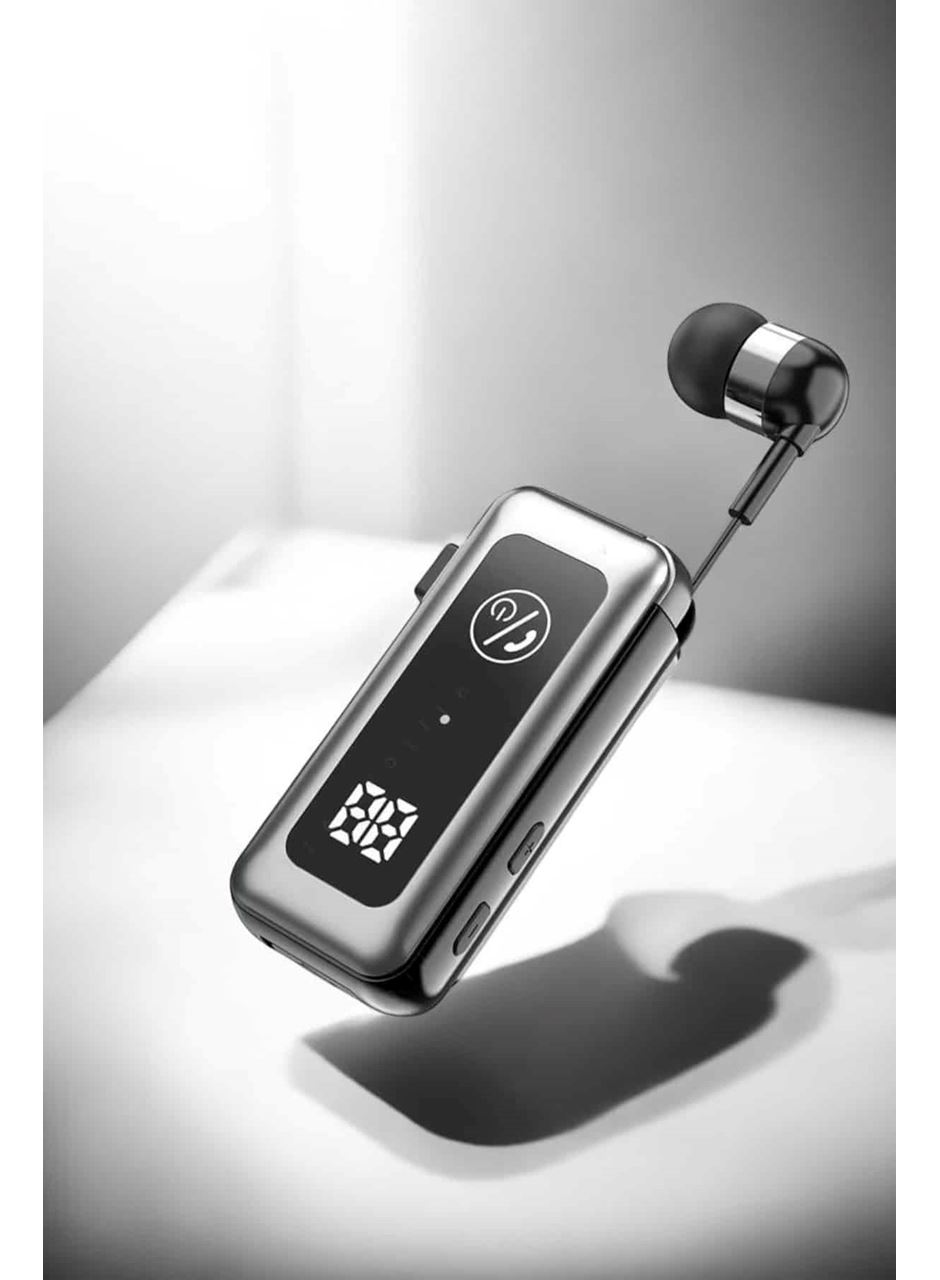 Kablolu Makaralı Bluetooth Kulaklık Uzun Pil Ömrü Dijital Göstergeli