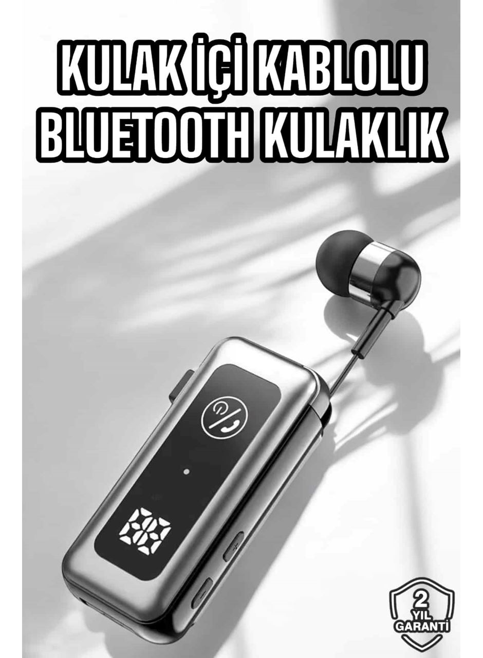 Makaralı Bluetooth Kulaklık Kulak İçi Dijital Göstergeli Yüksek Ses Kaliteli