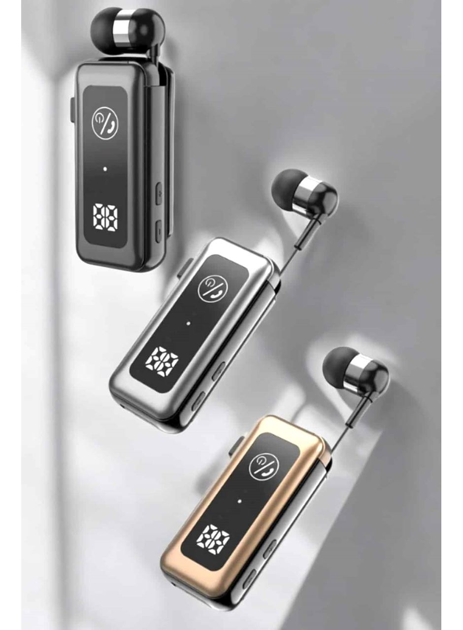 Makaralı Bluetooth Kulaklık Kulak İçi Dijital Göstergeli Yüksek Ses Kaliteli