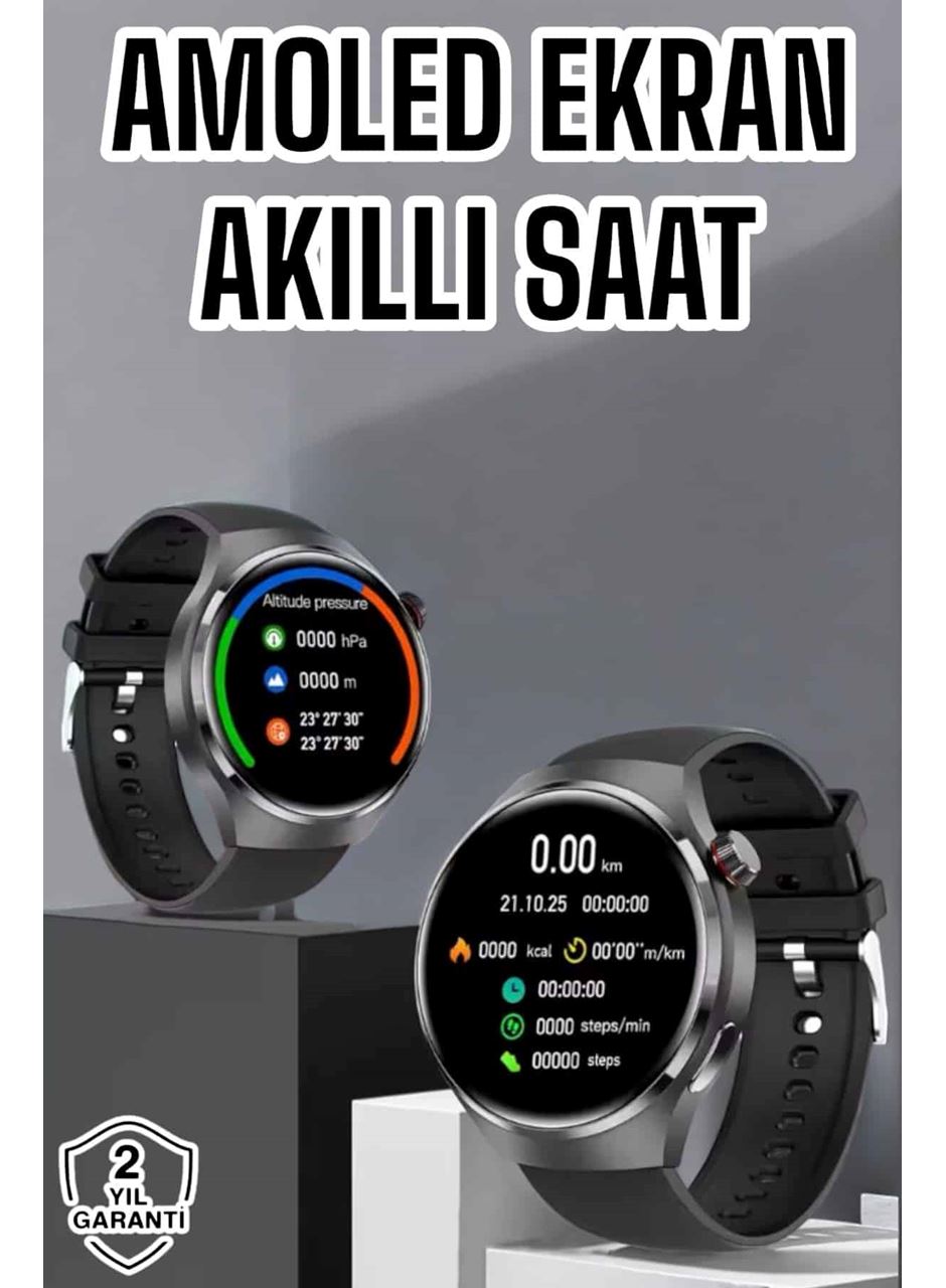 Akıllı Saat Bluetooth Bağlantılı Amoled Ekran Uyku ve Sağlık Takibi