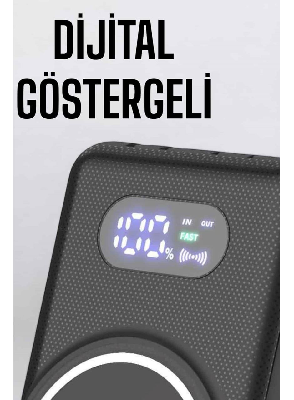 10.000 Mah Powerbank 4 Portlu Hızlı Şarj Dijital Göstergeli