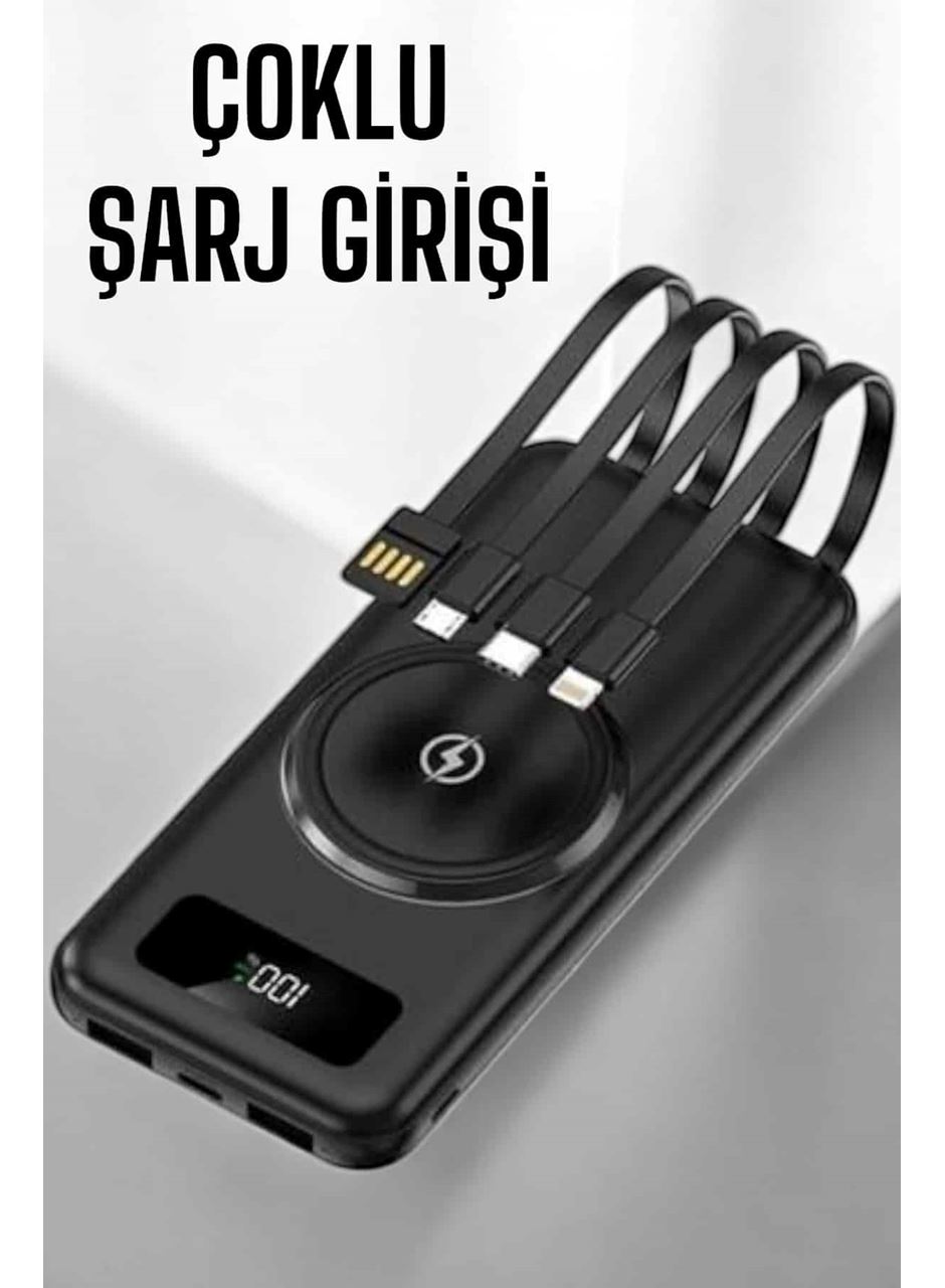 10.000 Mah Powerbank 4 Portlu Hızlı Şarj Dijital Göstergeli