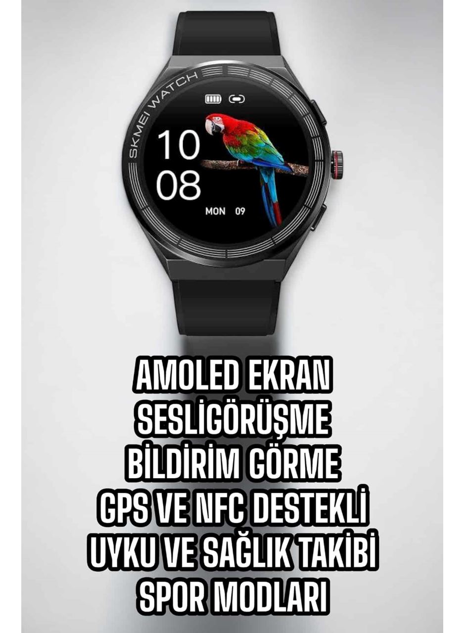 Akıllı Saat Dokunmatik Ekran Sesli Görüşme ve Bildirim Görme Sağlık Takibi