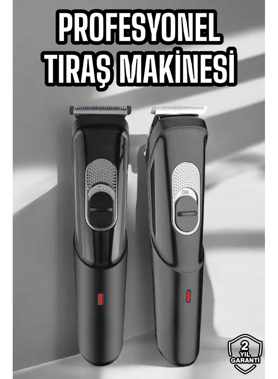 Saç Sakal Vücut Şarjlı Kablosuz Tıraş Makinesi Profesyonel Paslanmaz Çelik