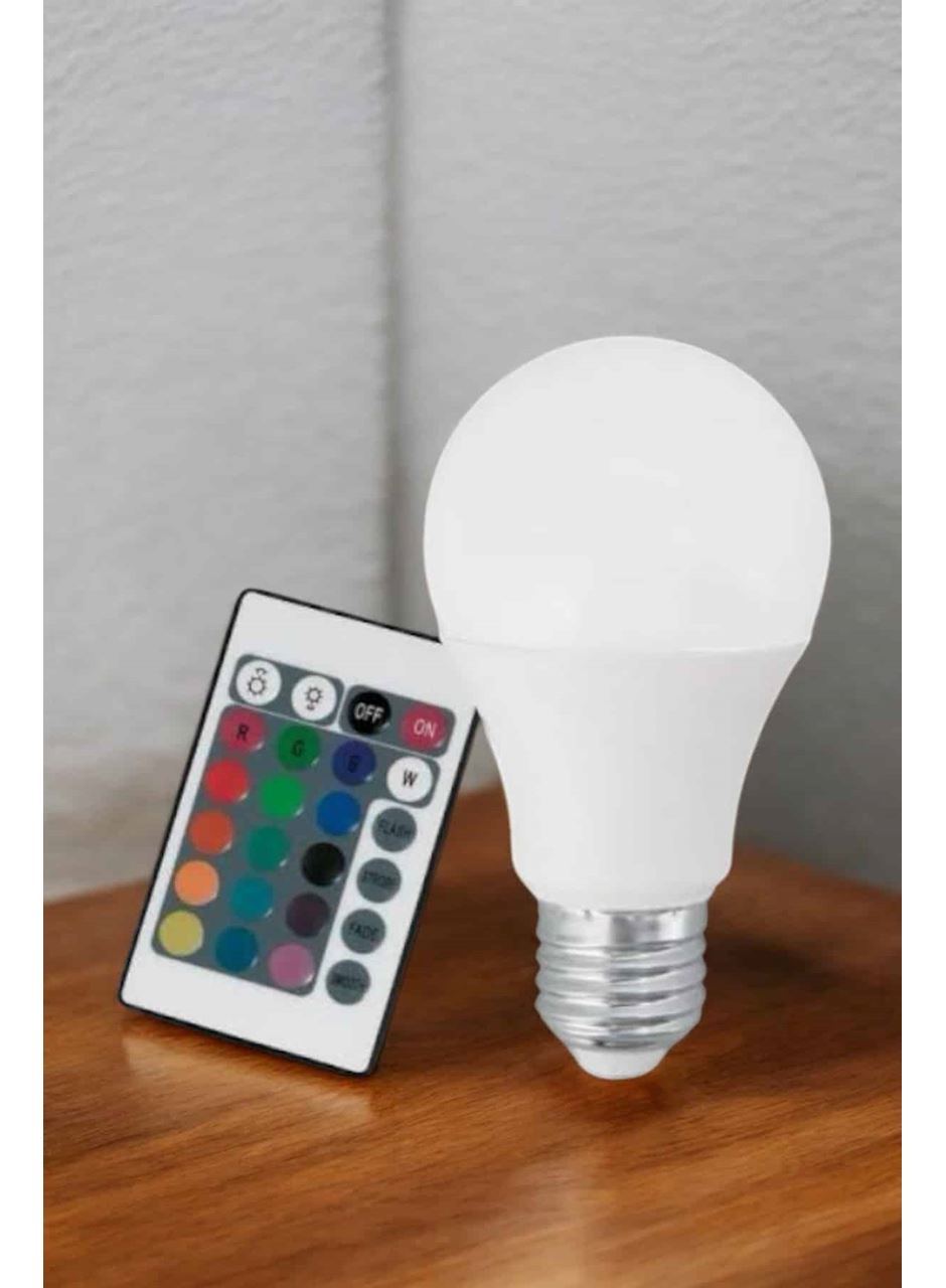 RGB Led Lamba Led Işık Ampul Renk Değiştirebilen 100 Watt