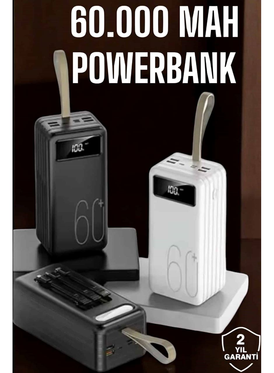 Powerbank 60.000 MAH Dijital Göstergeli 4 Portlu Taşınabilir
