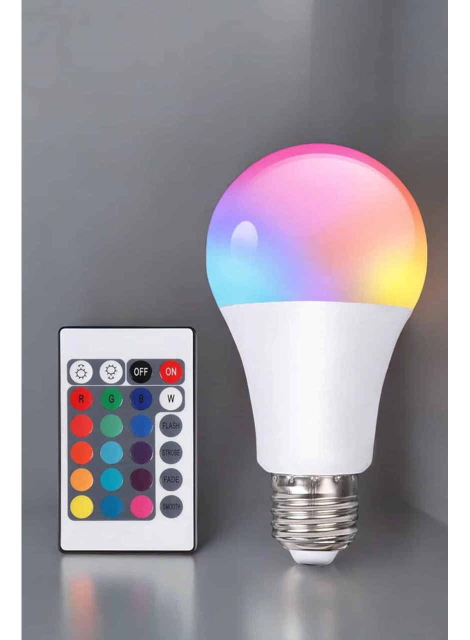 RGB Led Lamba Led Işık Ampul Renk Değiştirebilen 100 Watt