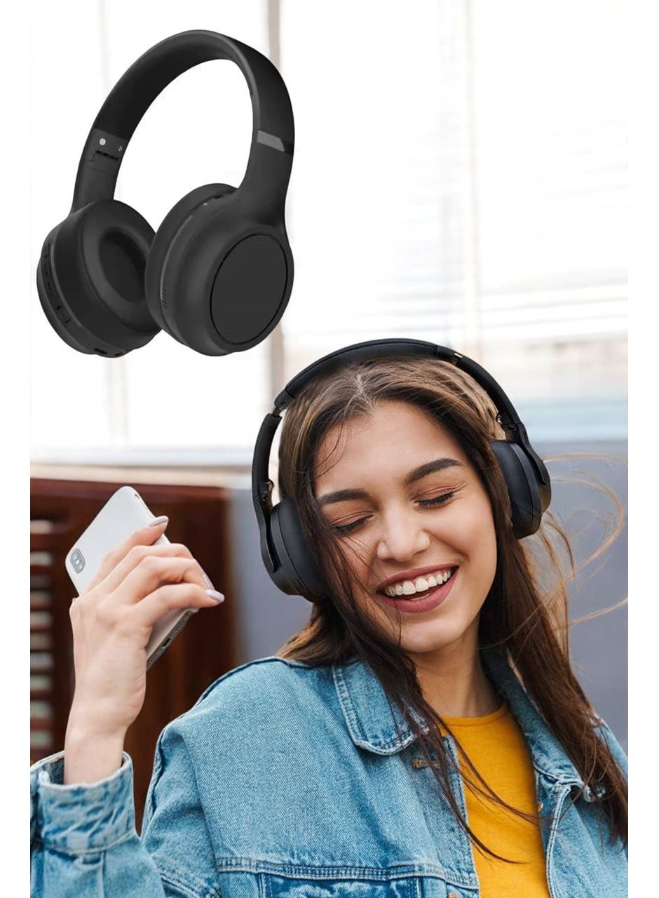 Kulak Üstü Kablosuz Bluetooth Kulaklık Gürültü Önleyici Uzun Şarj Süreli