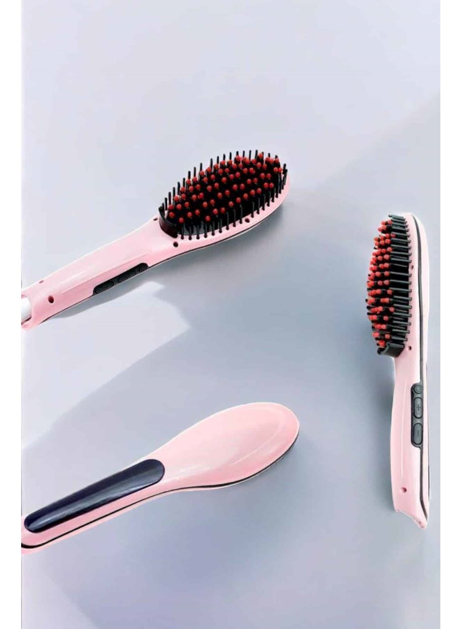 Fön Etkili Saç Düzleştirici Tarak Yıpranma Karşıtı Döner Kablo Isı Ayarlı