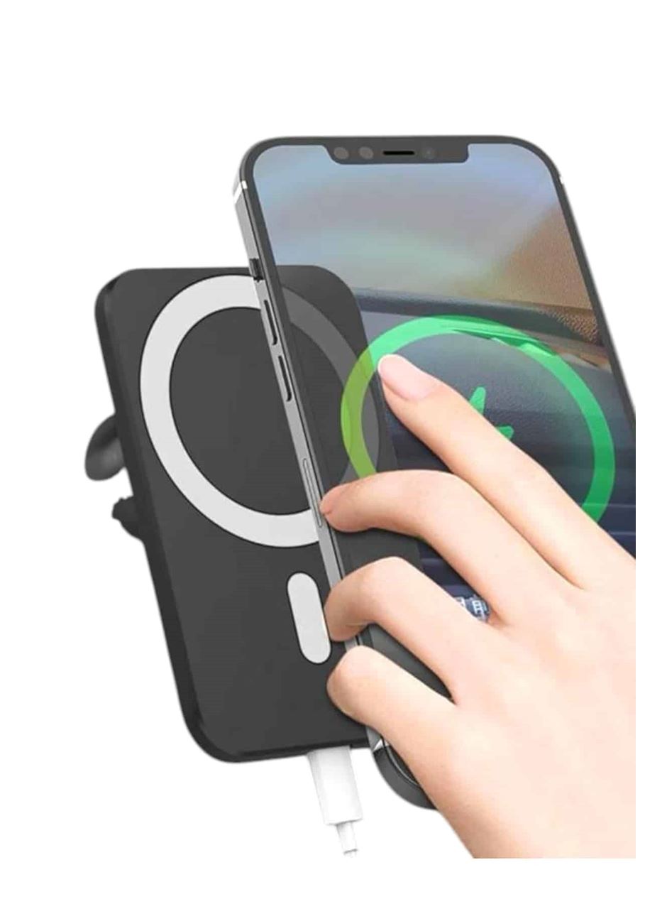 Kablosuz Şarj Aleti Magsafe Araç Içi Manyetik Şarj 15W İOS Uyumlu
