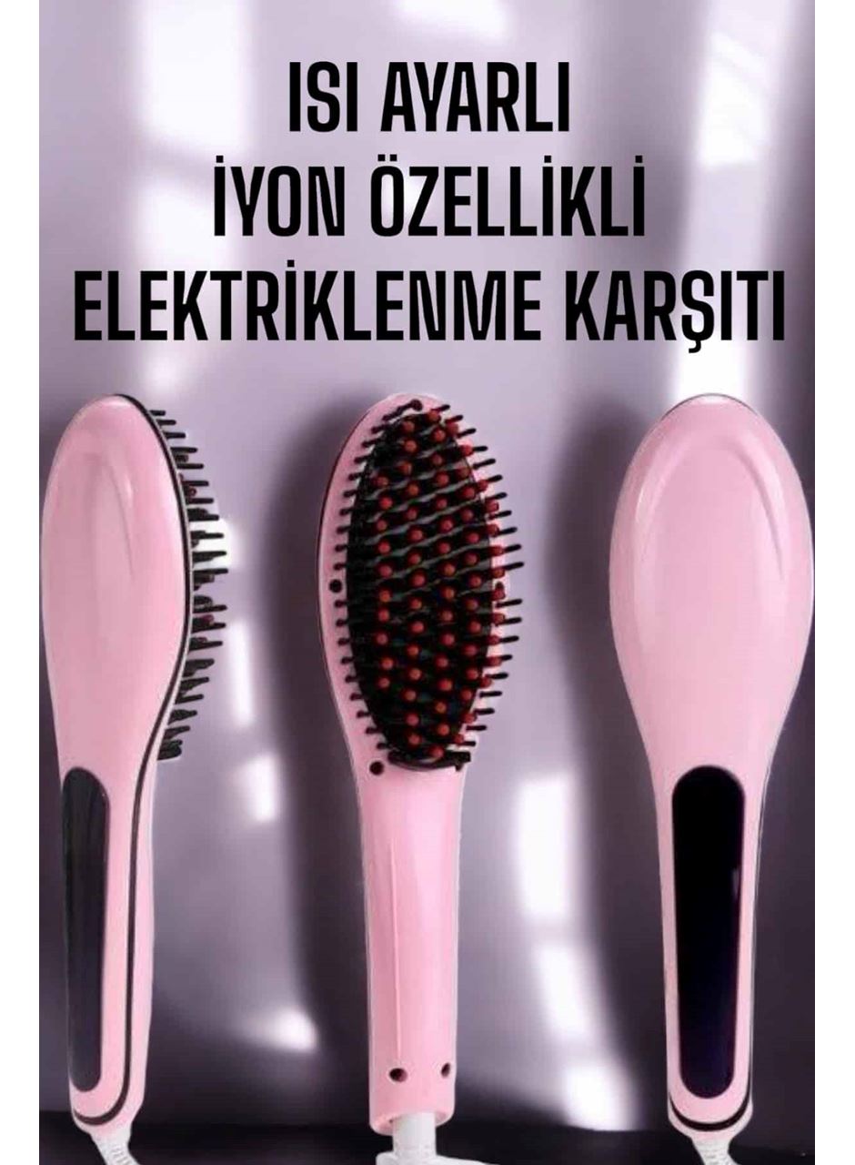 Fön Tarağı Saç Düzleştirici Sıkı Dişli Isı Ayarlı Elektriklenme Karşıtı
