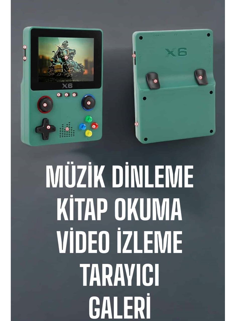 3.5 İnç Ekran 1000 Oyunlu Oyun Konsolu El Atarisi Miüzik Dinleme ve Kitap Okuma