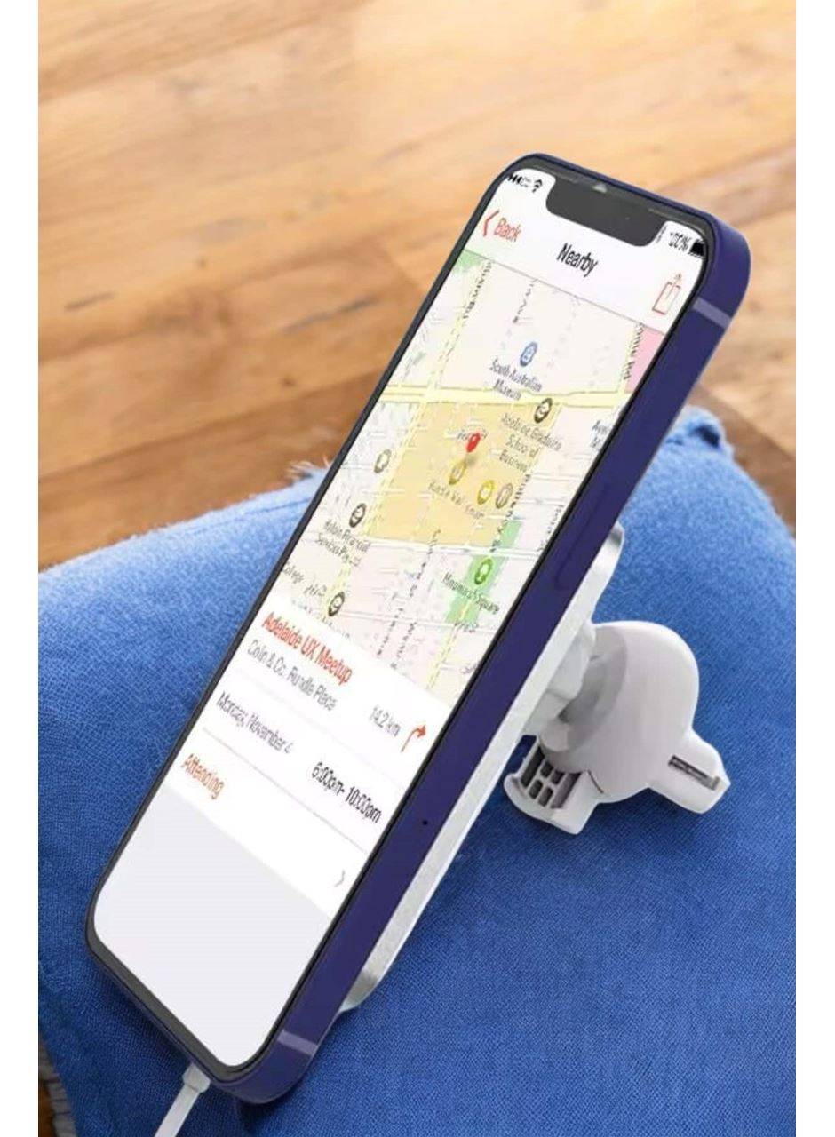 İOS Uyumlu Manyetik Tasarım Magsafe İphone 12/13/14/15 araç şarjı