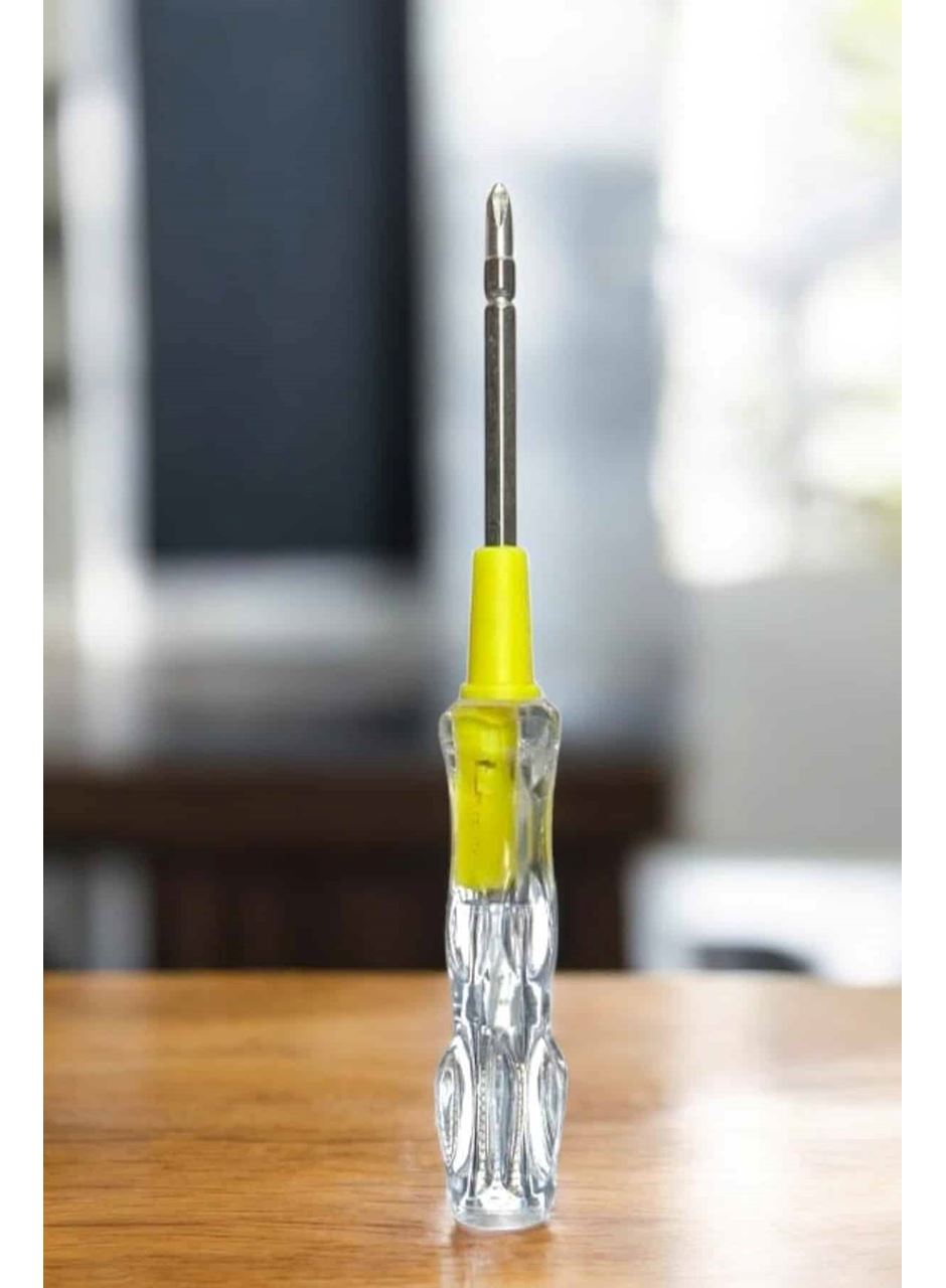 Test Cihazı Kontrol Kalemi Çift Başlıklı Şeffaf Elektrik Testi