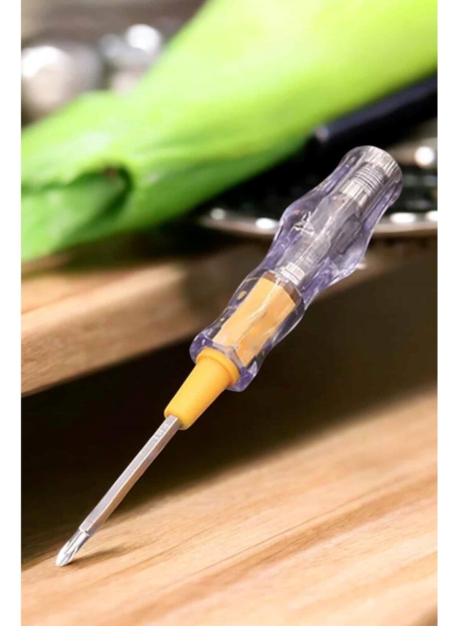 Test Cihazı Kontrol Kalemi Çift Başlıklı Şeffaf Elektrik Testi