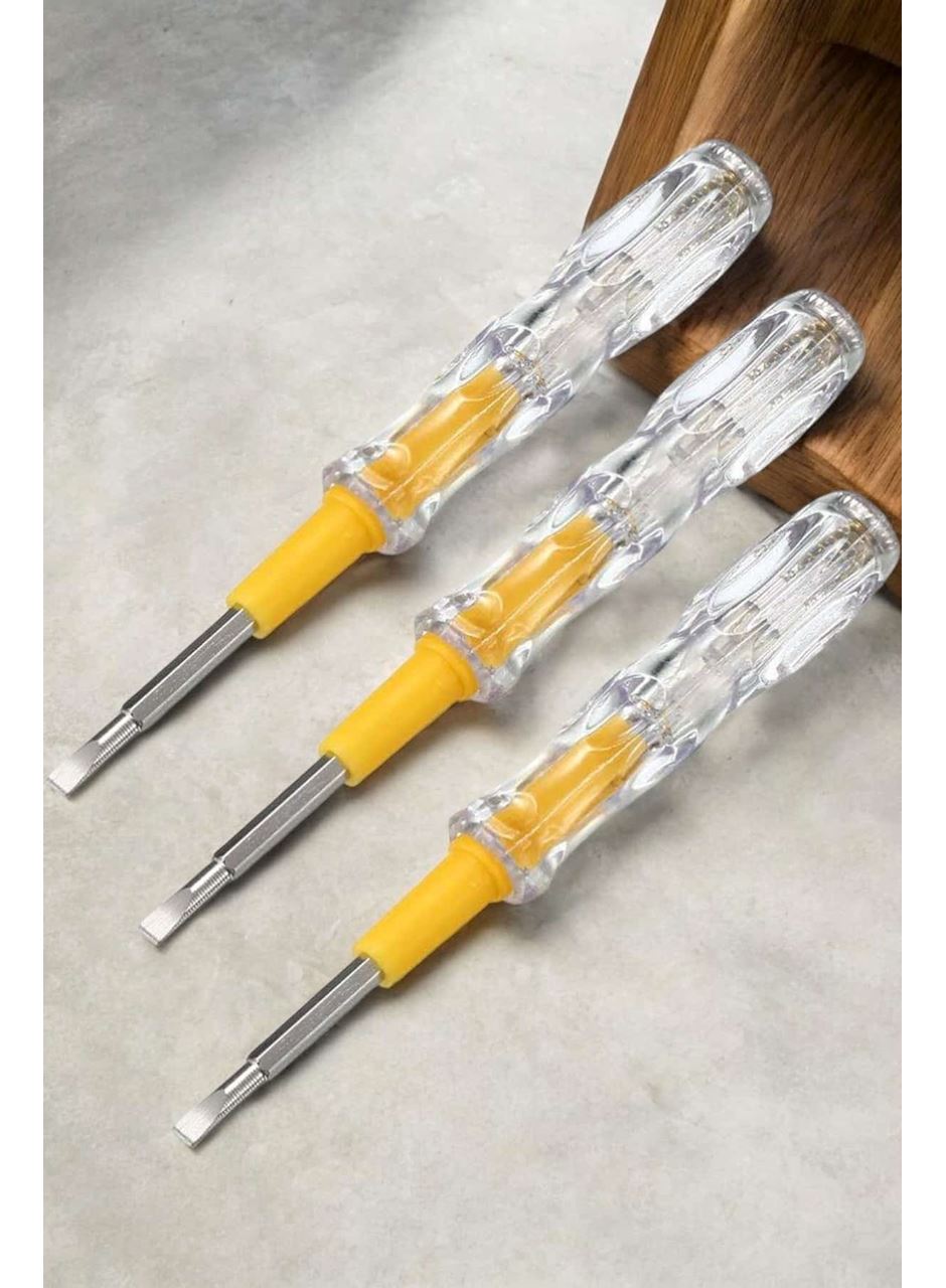 Test Cihazı Kontrol Kalemi Çift Başlıklı Şeffaf Elektrik Testi