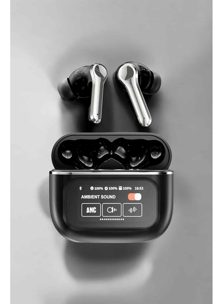 Yeni Nesil Bluetooth Kulaklık Ekranlı Yüksek Ses Kaliteli Uzun Şarj Süreli