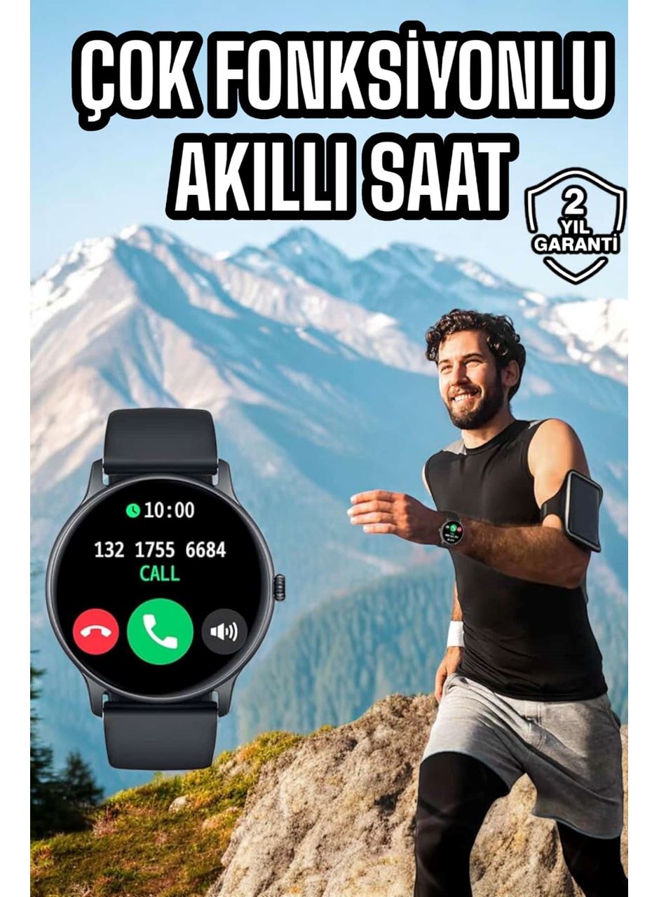 Akıllı Saat Çok Fonksiyonlu Sesli Görüşme NFC Uyumlu Amoled Ekran