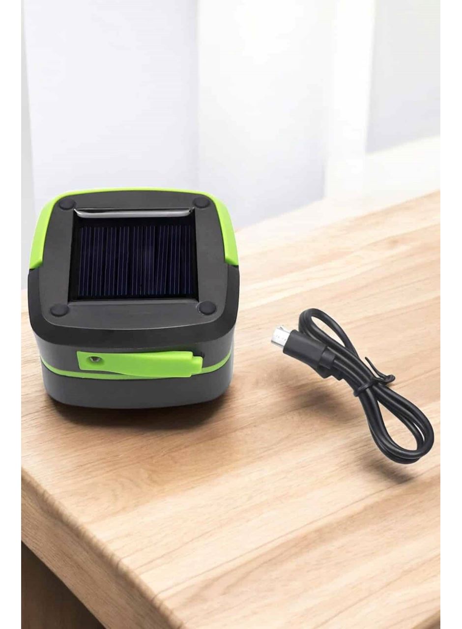 Güneş Enerjili Led Lamba Kamp Lambası Katlanabilir Lamba USB Şarjlı
