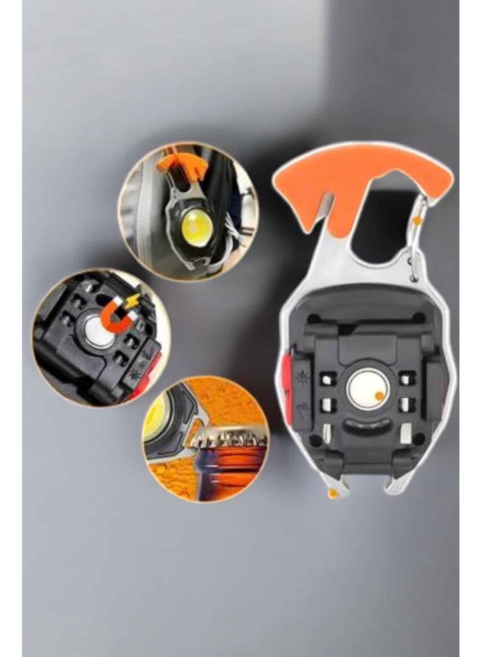 El Feneri Acil Işık Seti Tornavida Düdük Kapak Açma Kamp Lambası