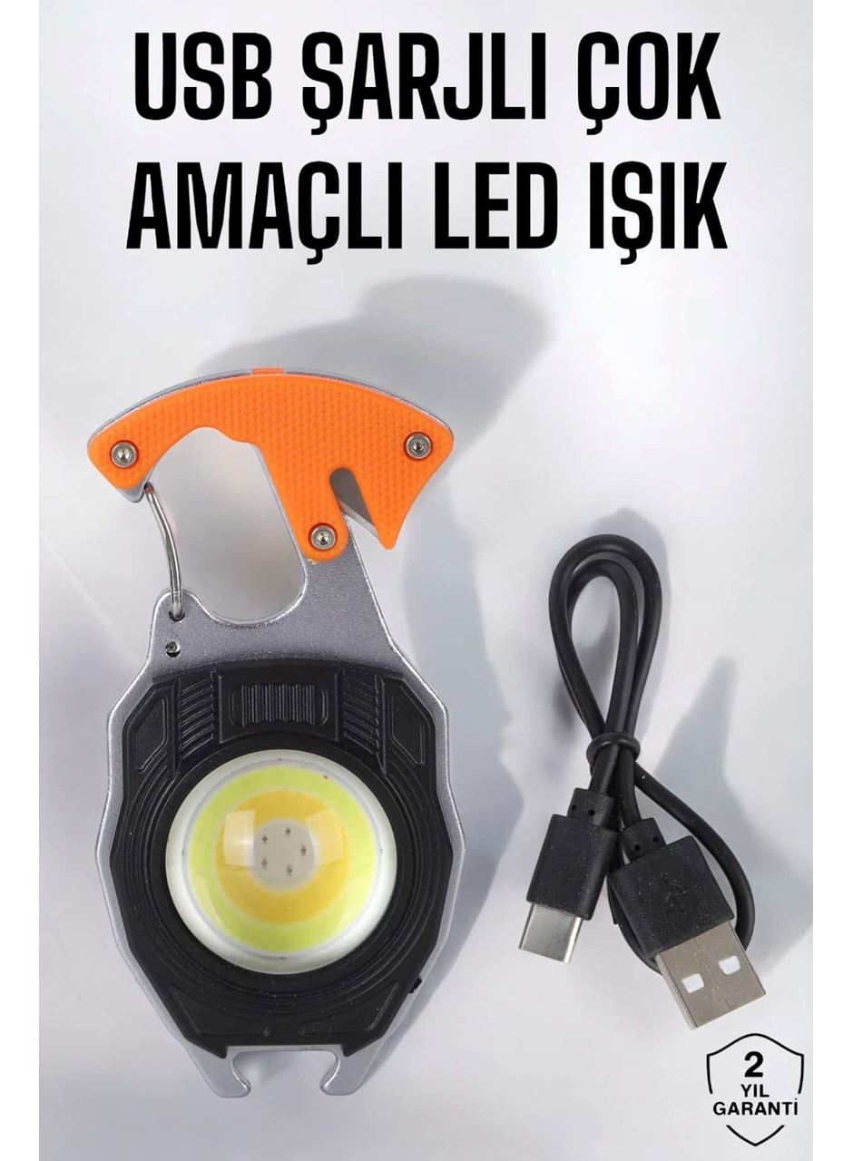 El Feneri Acil Işık Seti Tornavida Düdük Kapak Açma Kamp Lambası