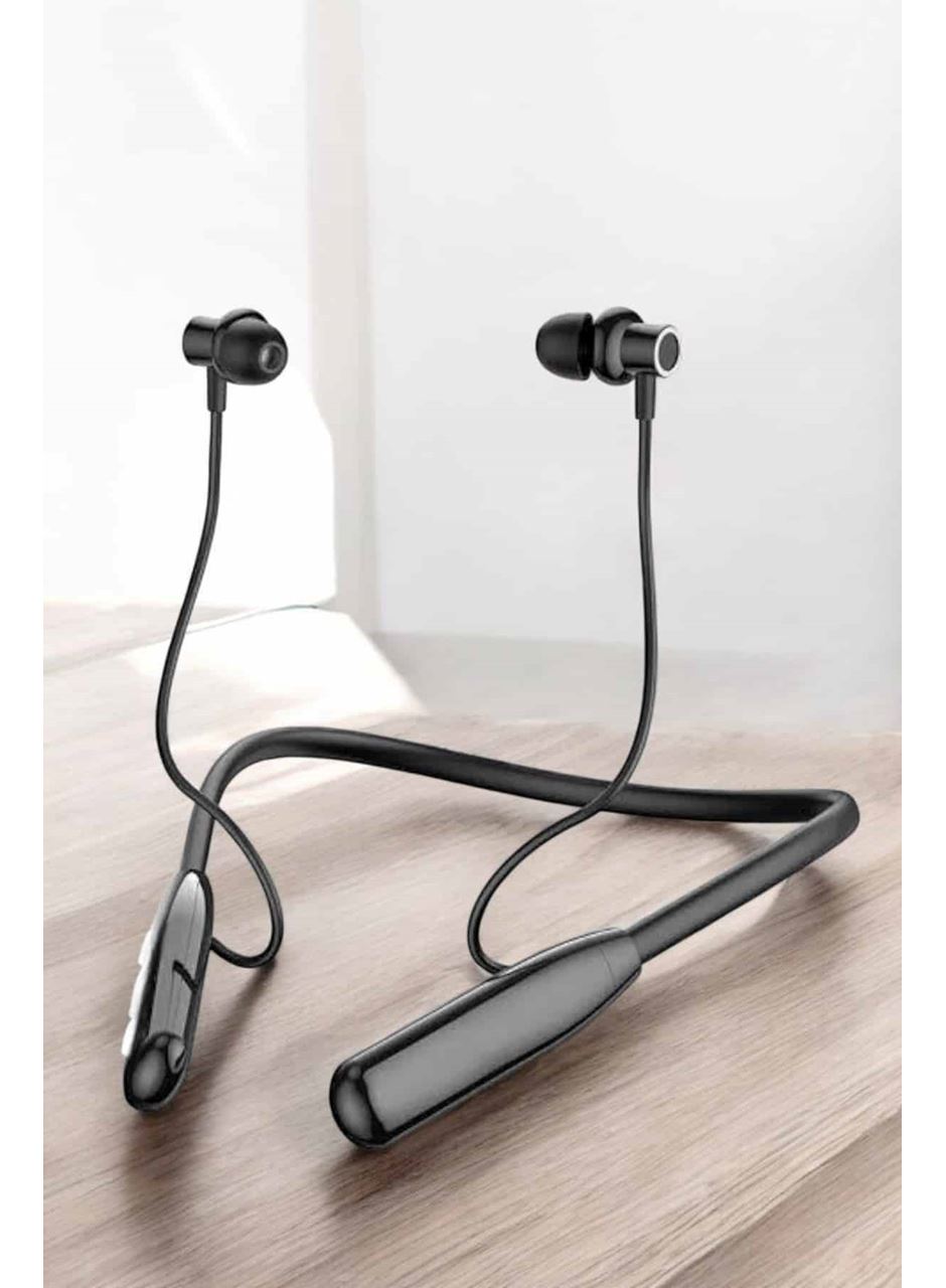 Boyun Askılı Bluetooth Kulaklık Uzun Şarj Süreli Dijital Göstergeli Kablolu