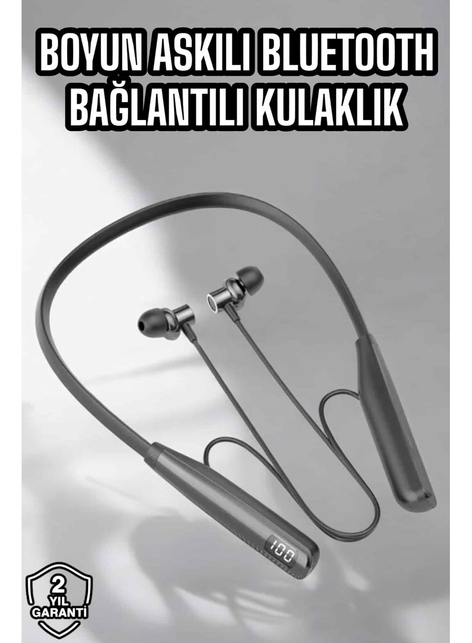 Boyun Bantlı Bluetooth Kulaklık Yüksek Ses Kaliteli 100 Saat Kulaklık