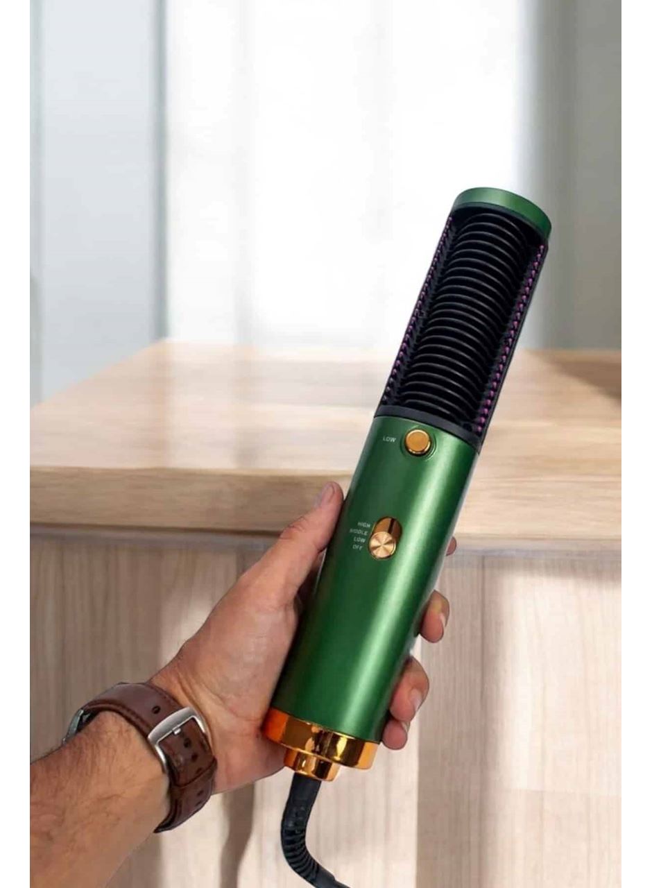 Fön Tarak Saç Düzleştirici Üflemeli Fön Makinesi Sıkı Dişli Taşınabilir