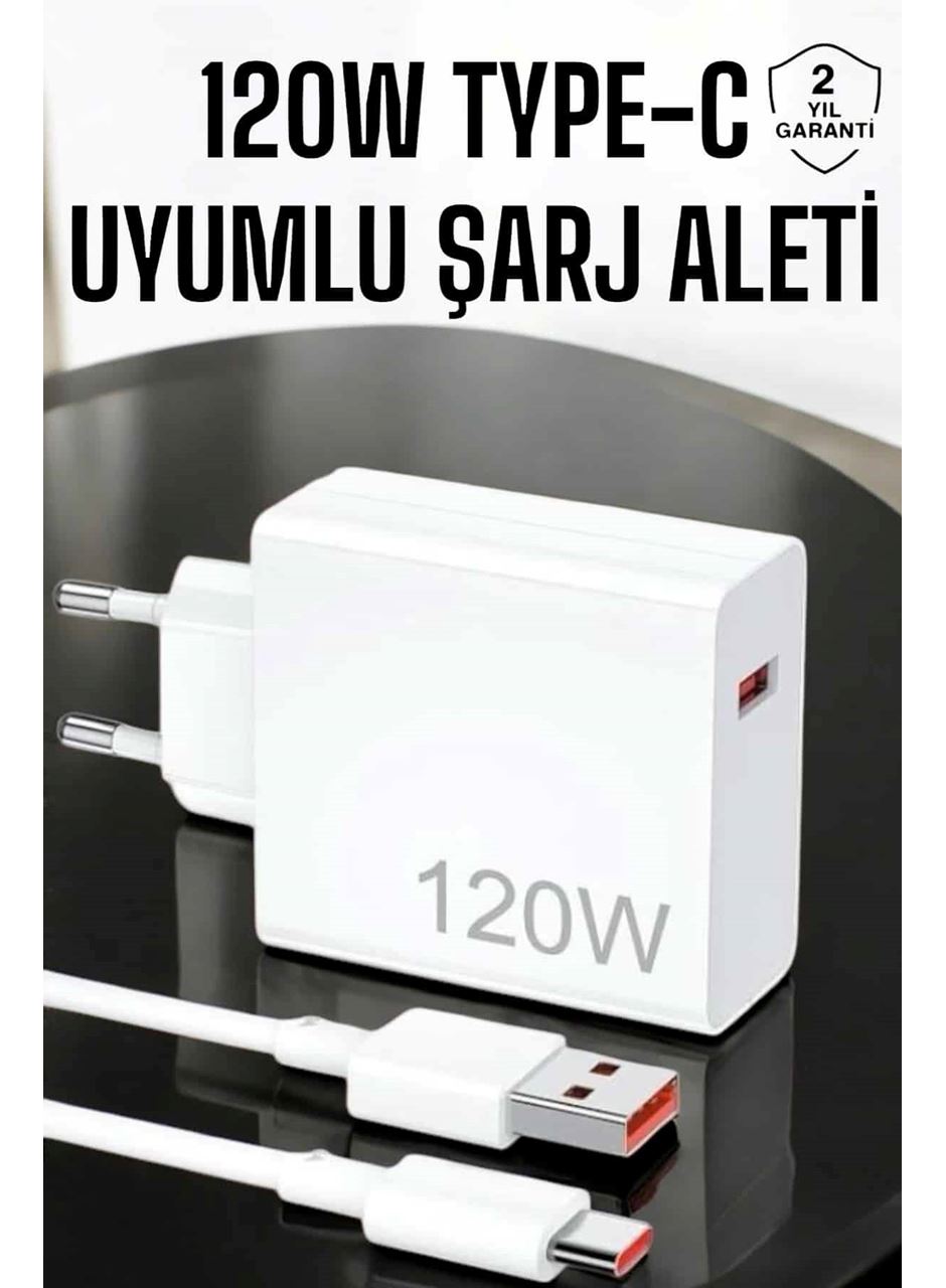 120W Şarj Aleti Type-C Uyumlu Turbo Şarj Aleti