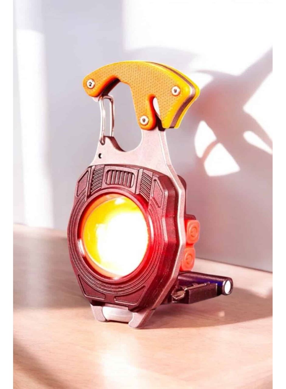 yeni nesil Kamp Feneri Çok Fonksiyonlu Fener Anahtarlık Usb Çakmaklı Cam Kırıcı Kemer Kesici Açacak