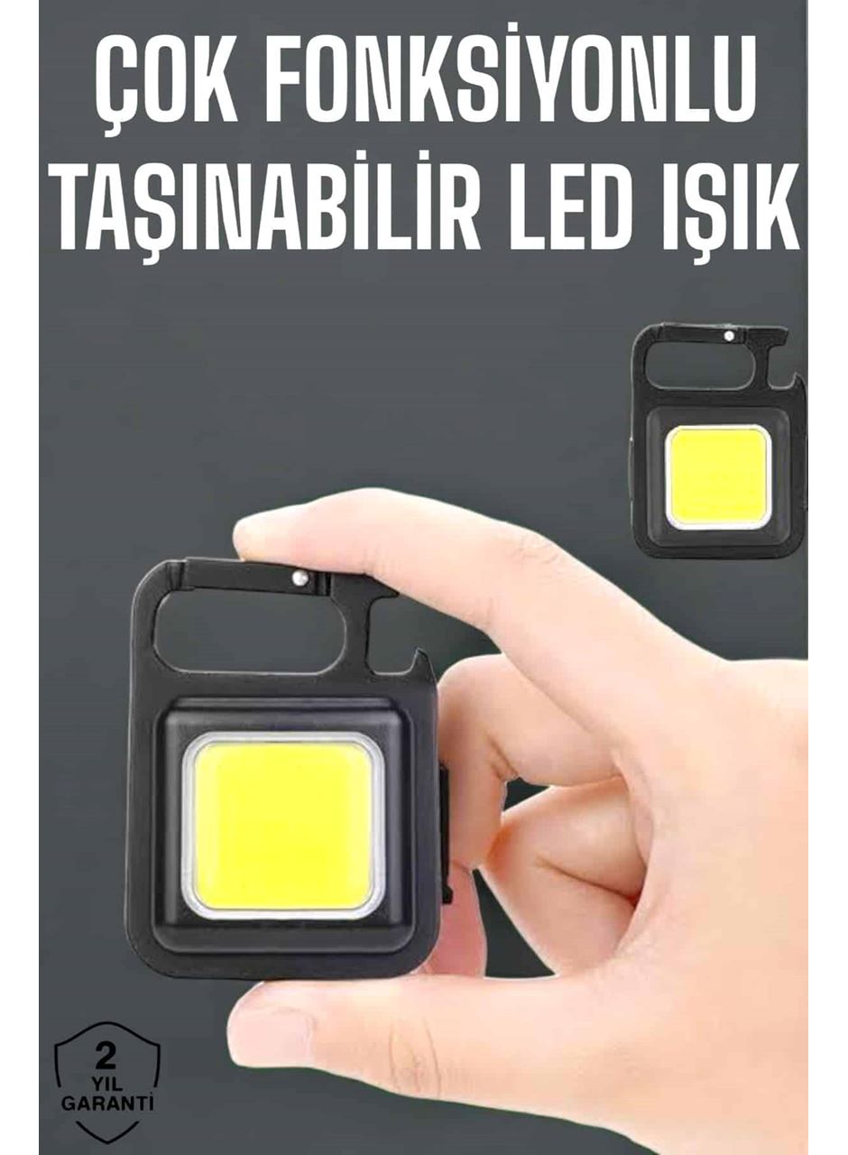 Kamp Işığı Çok Fonksiyonlu Taşınabilir Anahtarlık Kapak Açma Manyetik Özelliği
