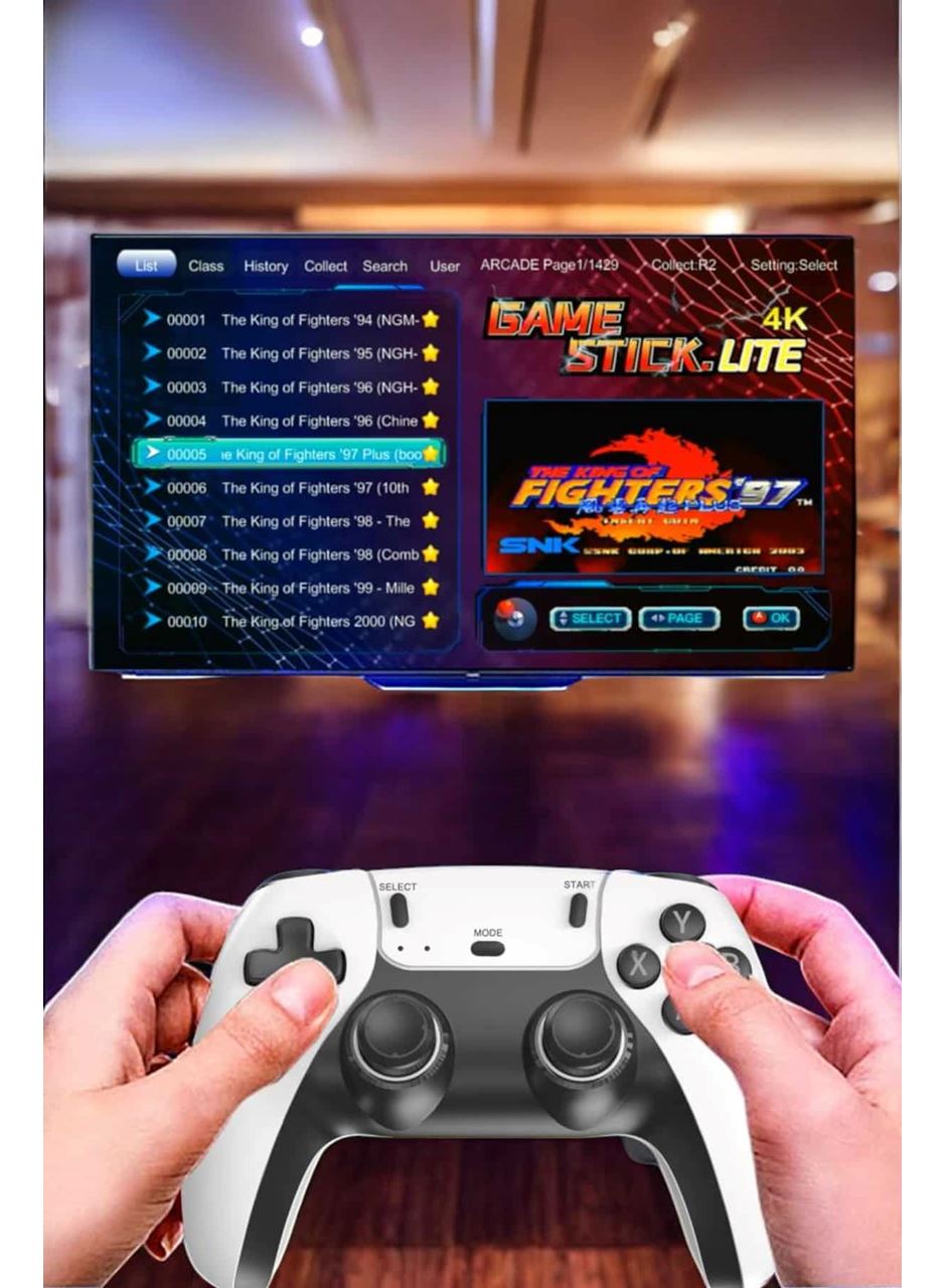 Joystick Çift Kollu Oyun Kolu Retro Oyun Yüksek Çözünürlüklü 3D Game