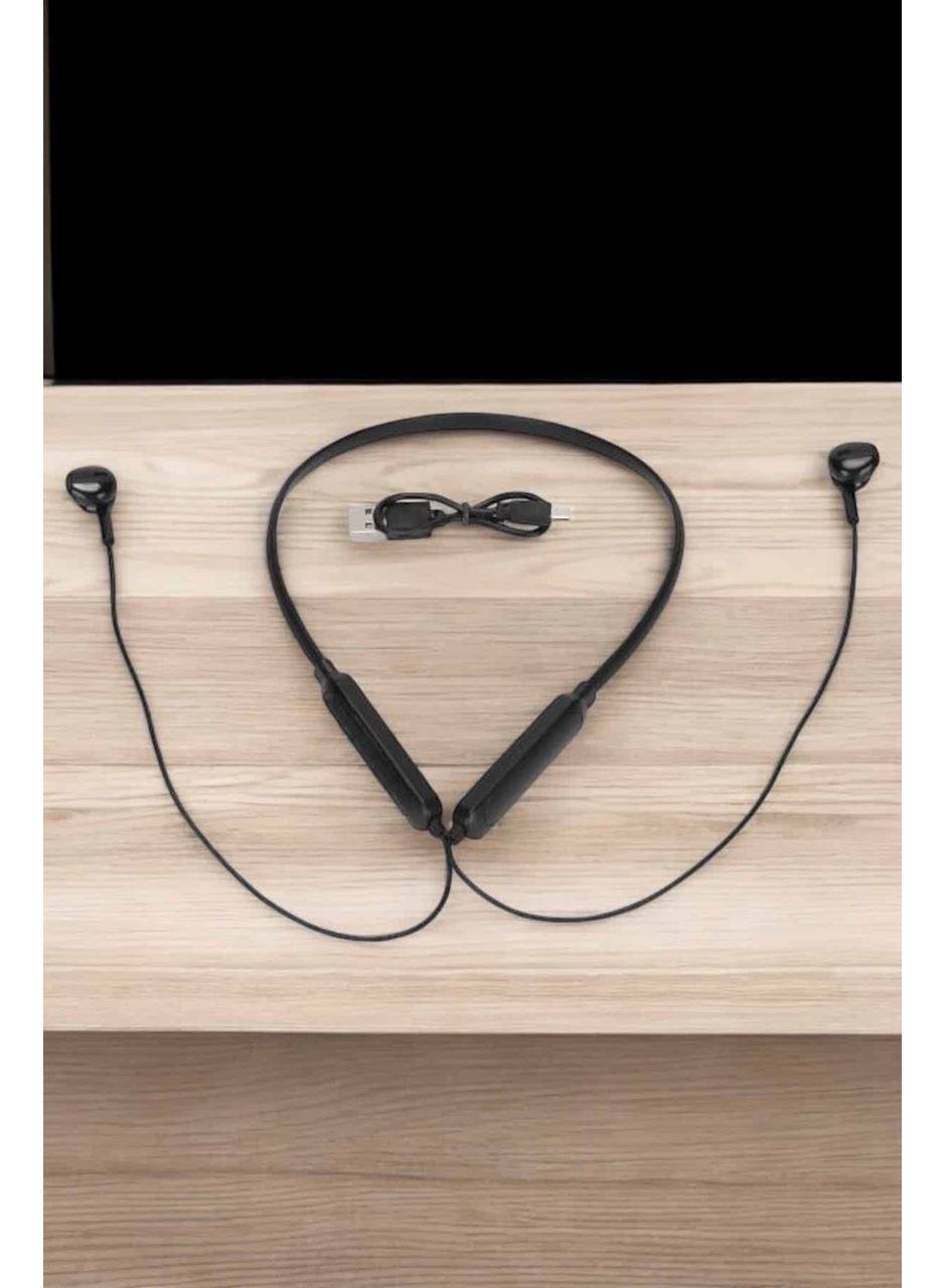 Kablolu Boyun Askılı Dijital Göstergeli Bluetooth Kulaklığı 60 Saat
