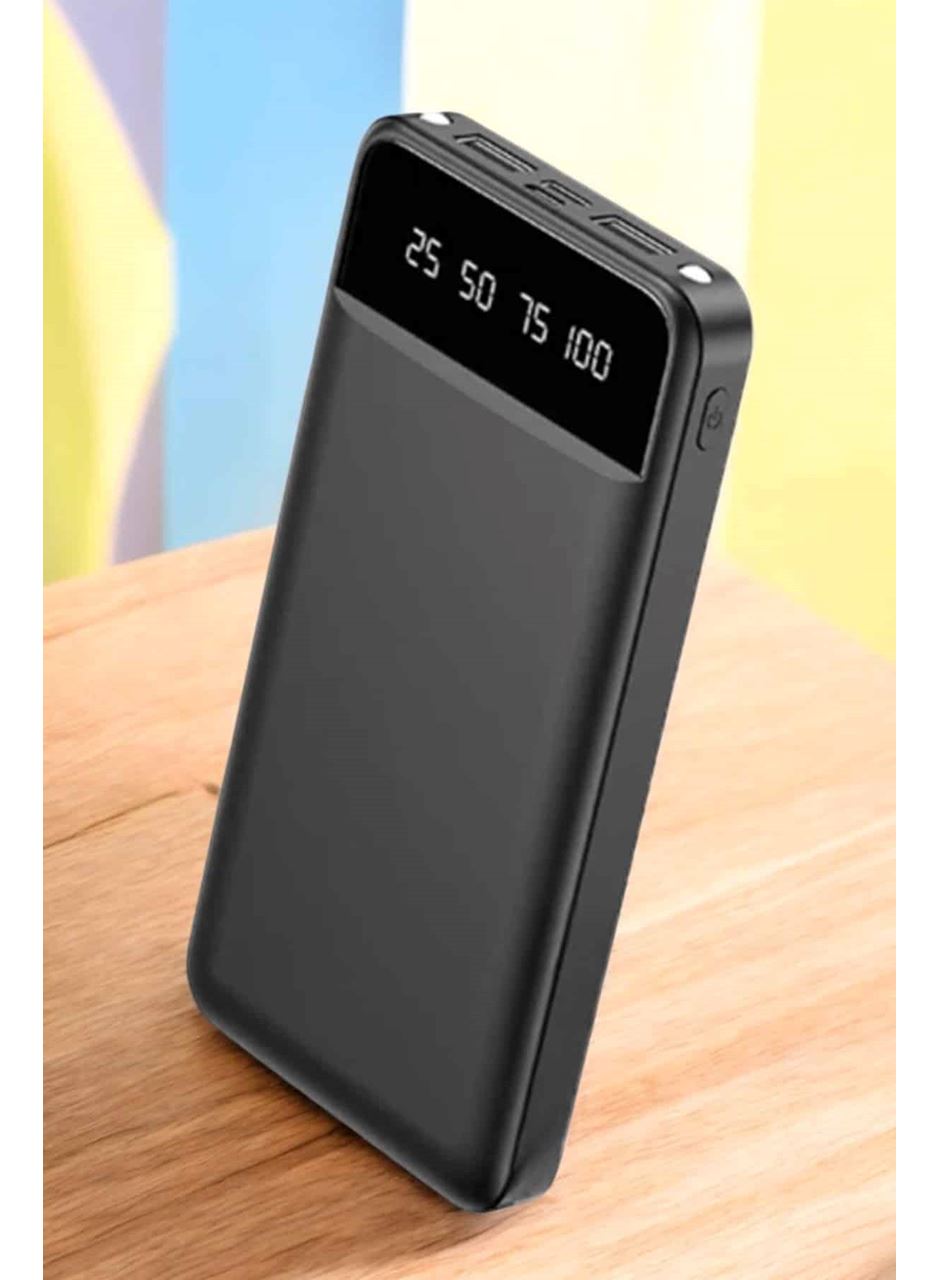 Powerbank 20.000 Mah LCD Ekran USB Lightning Type-C Uyumlu İOS ve Android