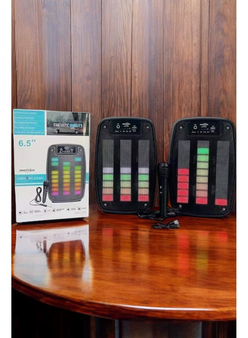 Bluetooth  Hoparlör Mikrofonlu Speaker Taşınabilir Şarjlı