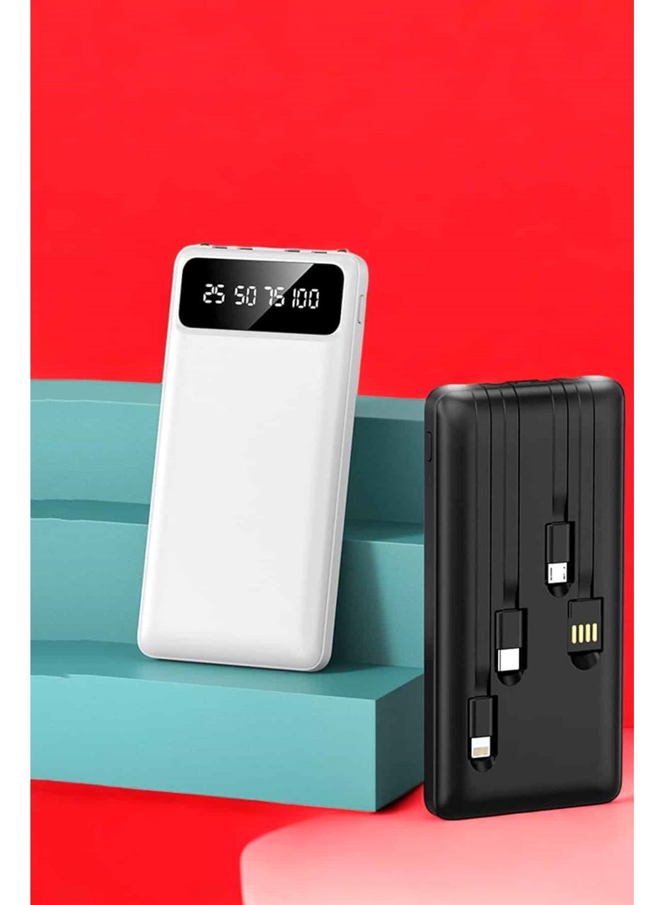 Powerbank 20.000 Mah LCD Ekran USB Lightning Type-C Uyumlu İOS ve Android