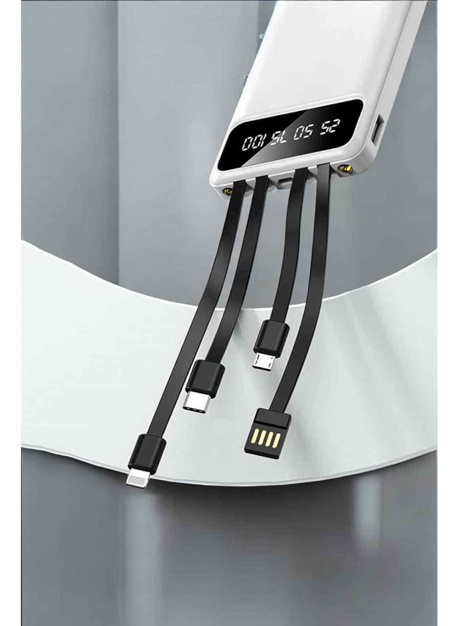 Powerbank 20.000 Mah LCD Ekran USB Lightning Type-C Uyumlu İOS ve Android