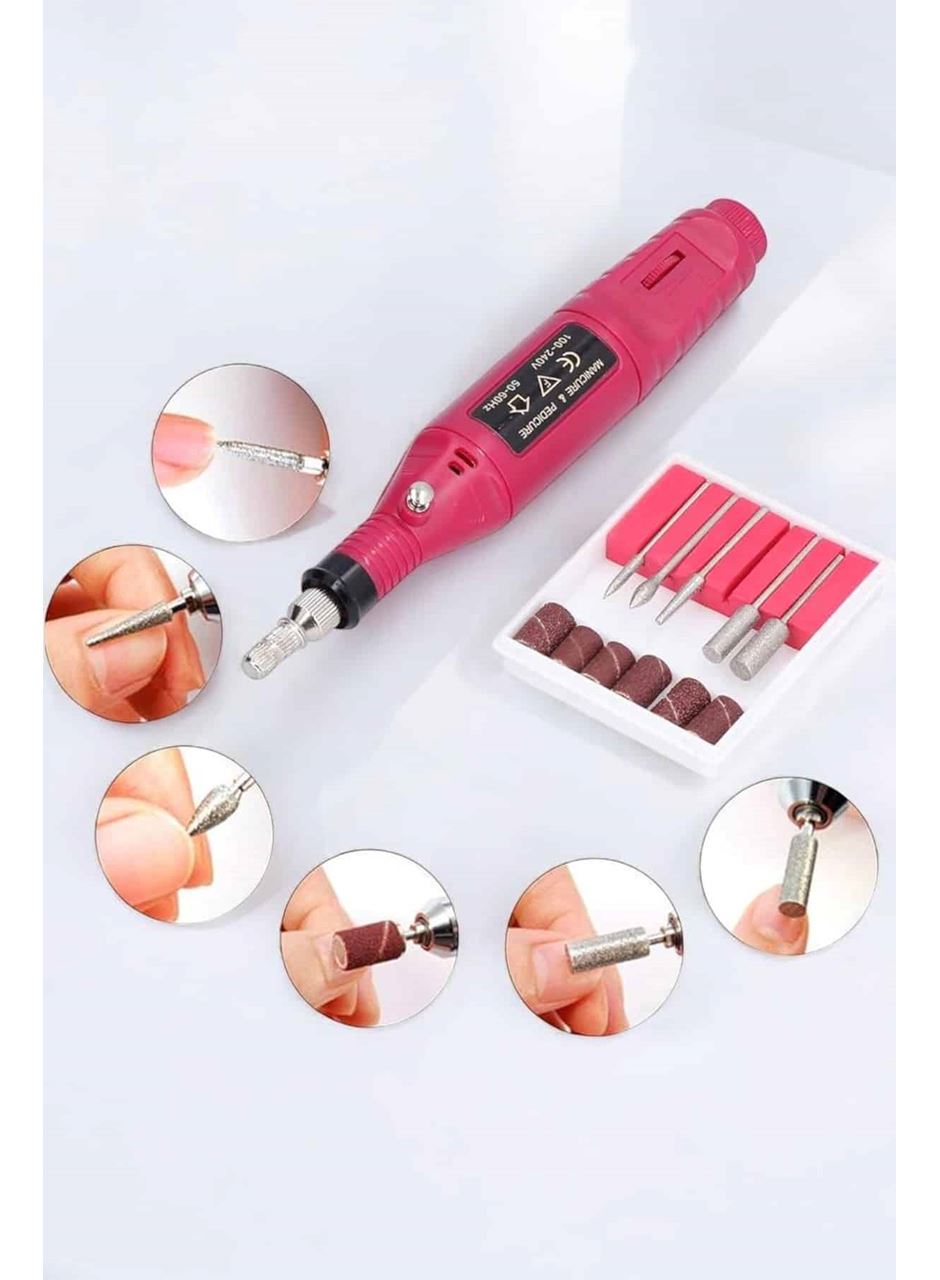 Nasır Temizleyici Manikür Pedikür Seti Elektrikli USB Girişli