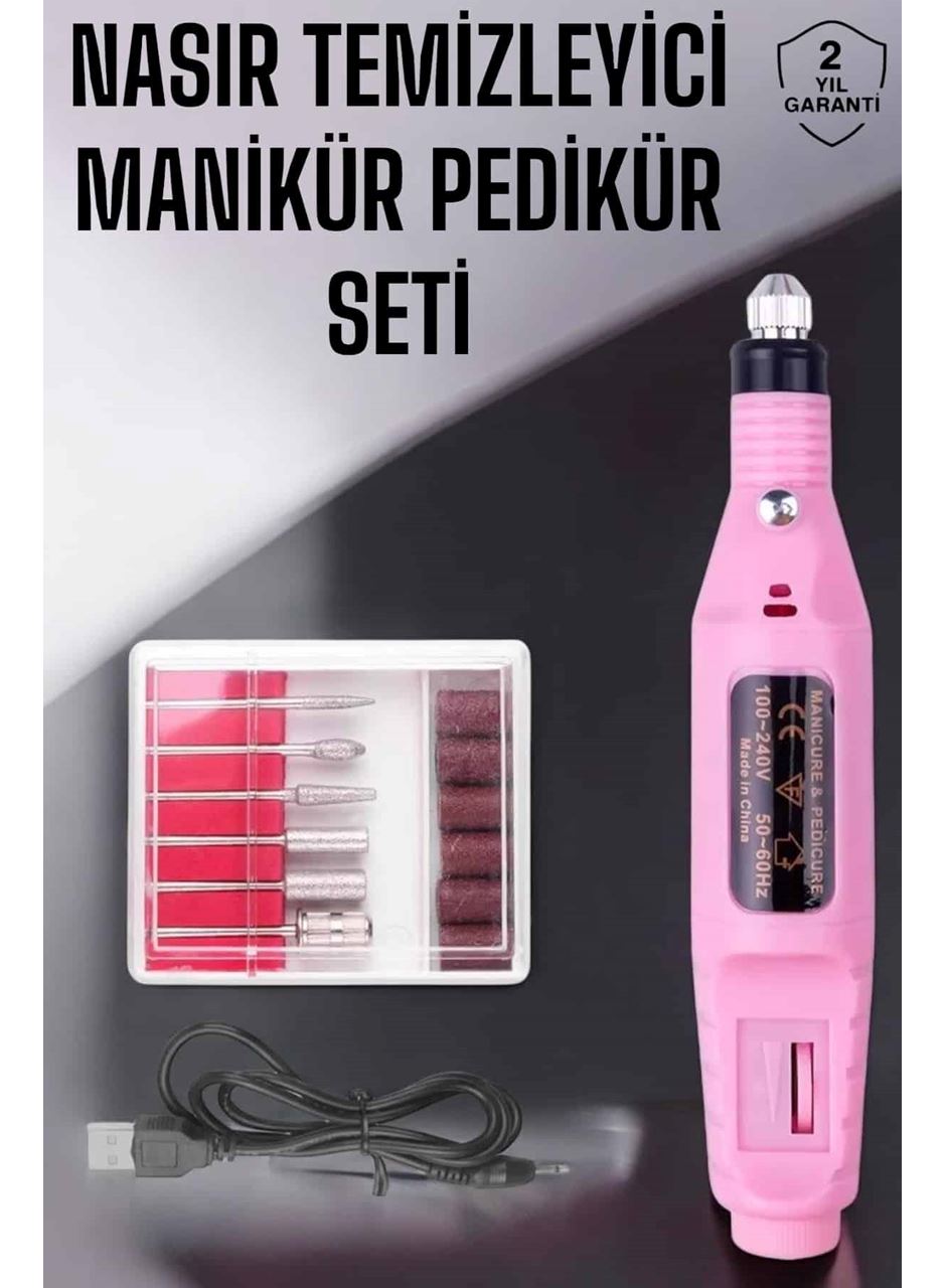 Protez Tırnak Manikür ve Pedikür Seti Elektrikli