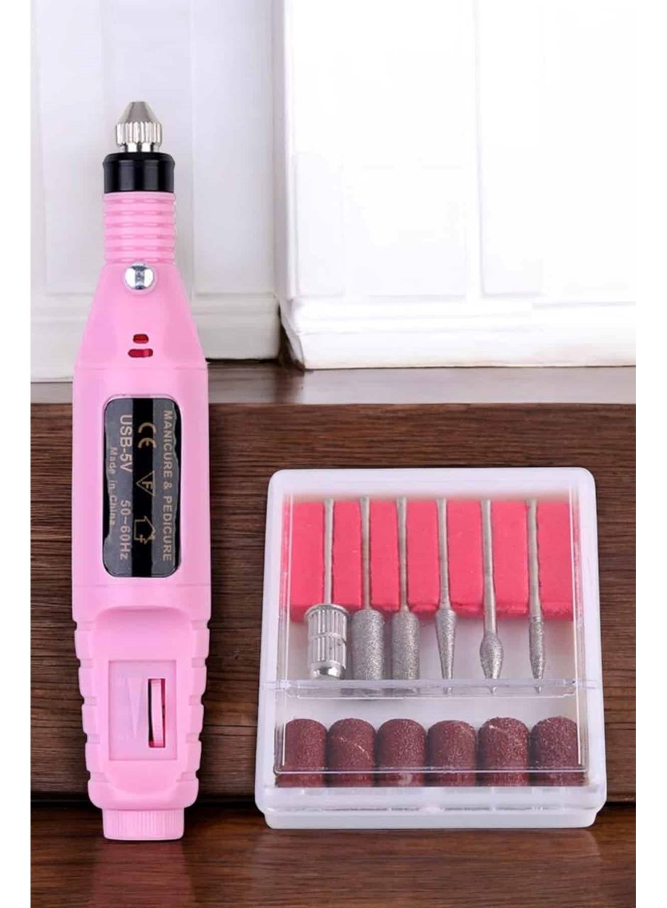 Elektrikli Manikür Pedikür Törpü Seti Protez Tırnak Nasır Temizleyici