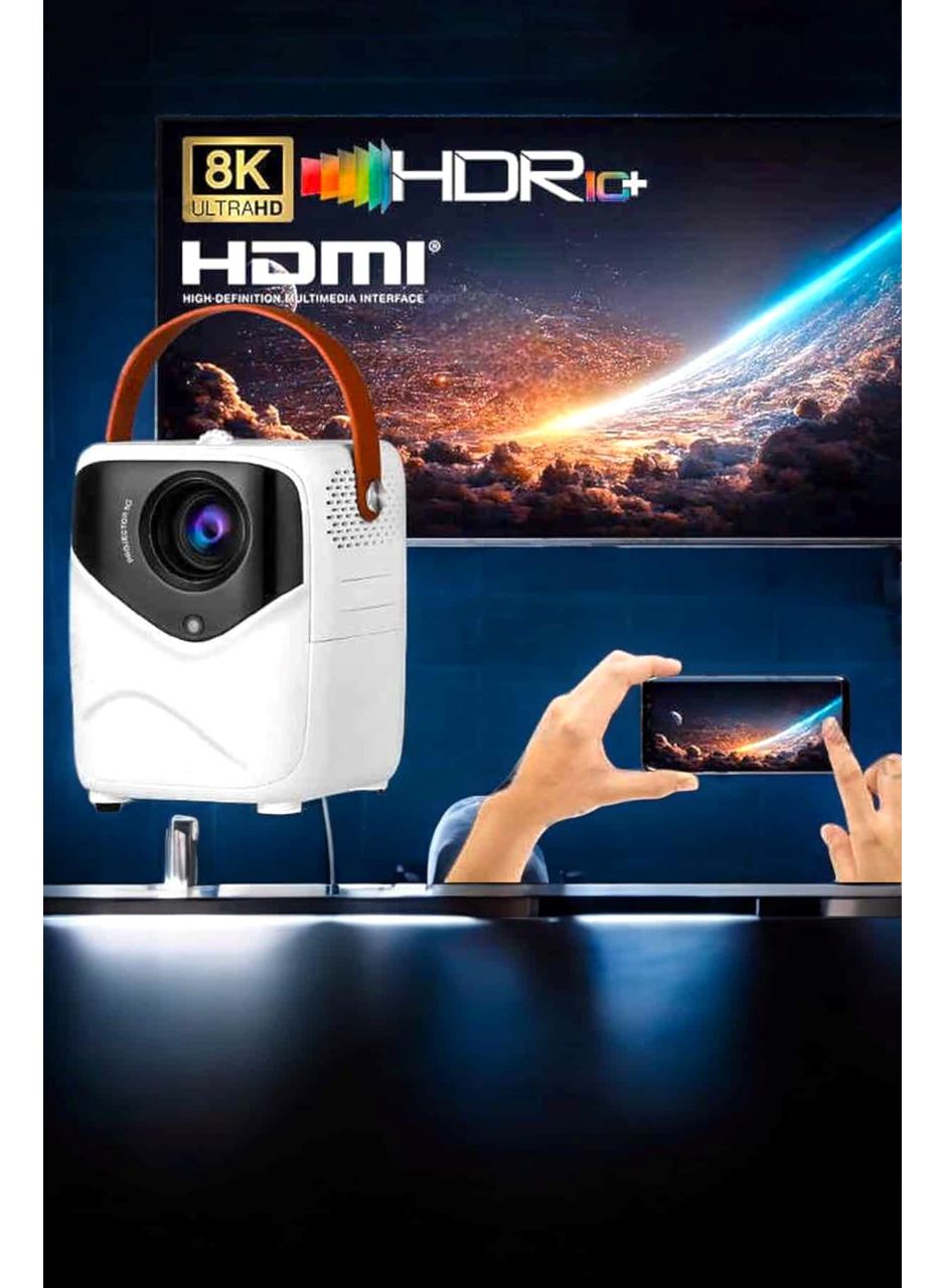 Taşınabilir Android Projeksiyon Wifi Destekli 4K Multimedia Tabanlı Ev Ve Ofis Tipi