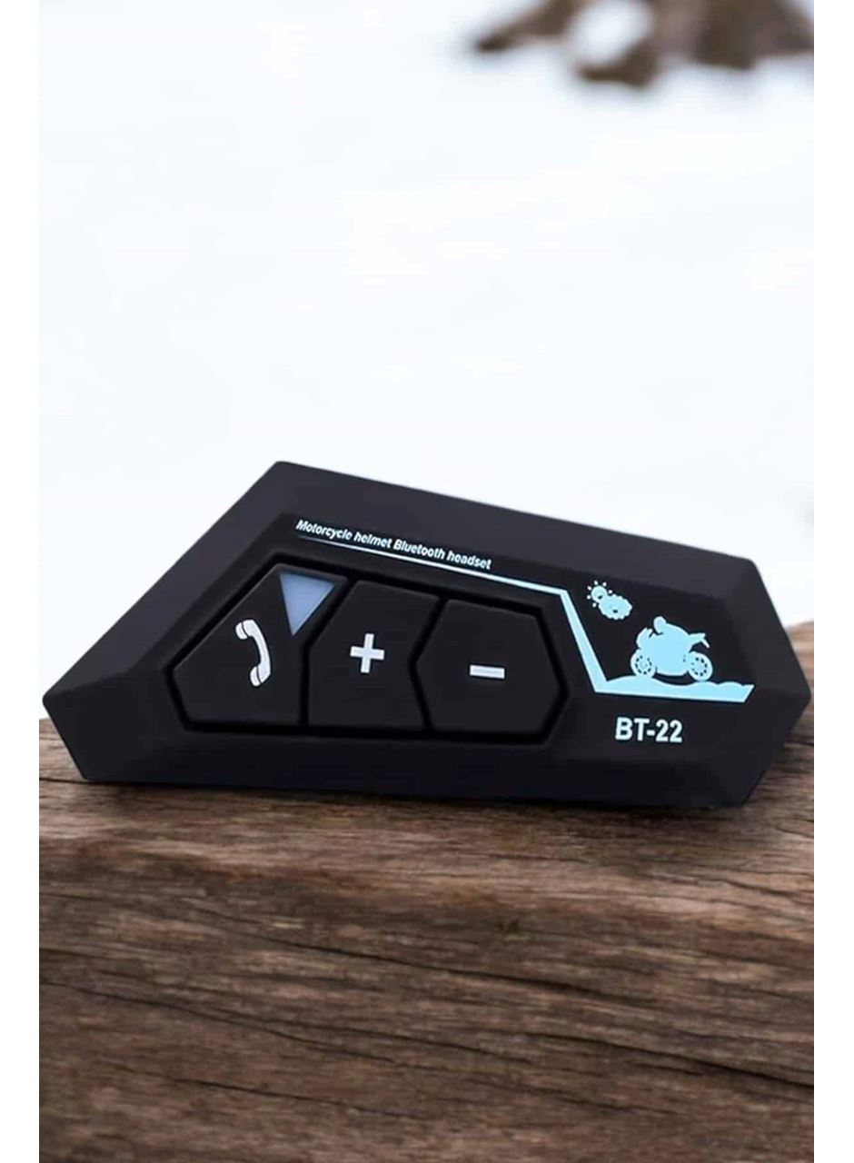 İnterkom Intercom Kask Kulaklık Bt22 Bluetooth Motosiklet Kulaklık 5.0 Bluetooth