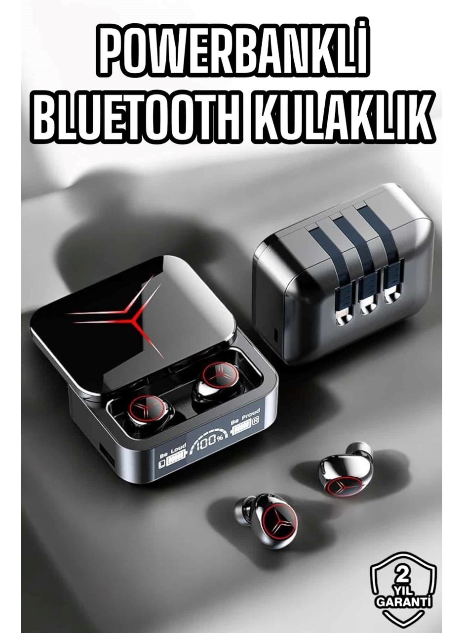 Yeni Nesil Powerbankli Bluetooth Bağlantılı Kablosuz Kulaklık