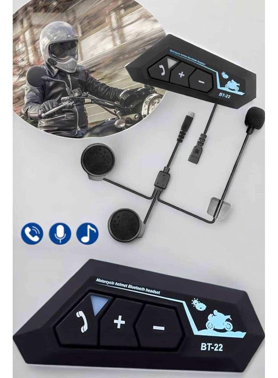 Kask Kulaklık Bluetooth Motosiklet Kulaklık Intercom Su Geçirmez