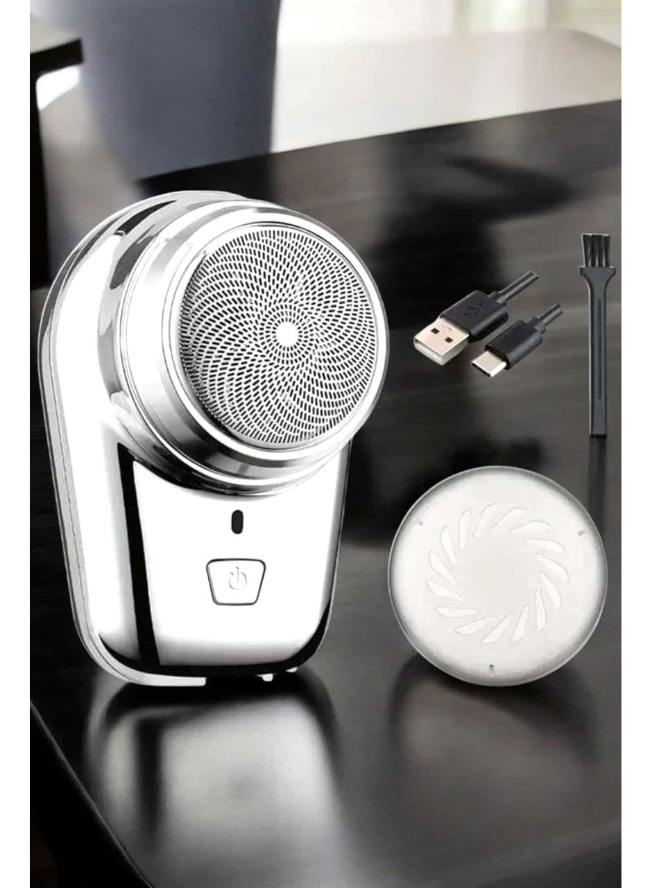 Seyahat Tipi Tıraş Makinesi Taşınabilir Kablosuz Mini Paslanmaz Çelik