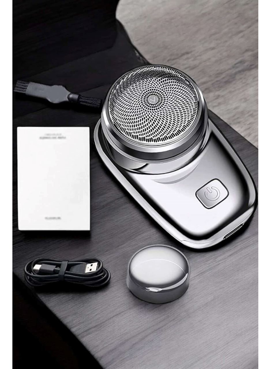 Seyahat Tipi Tıraş Makinesi Taşınabilir Kablosuz Mini Paslanmaz Çelik