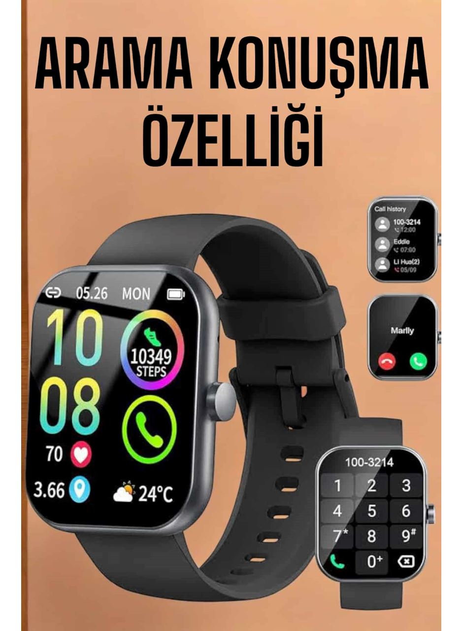 Akıllı Saat Tema Değiştirme Bluetooth Bağlantılı Arama Cevaplayan