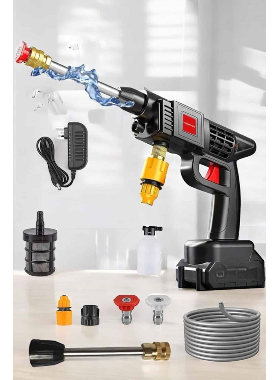 Şarjlı Oto Yıkama Tabancası Su Basınçlı Hazneli Bataryalı