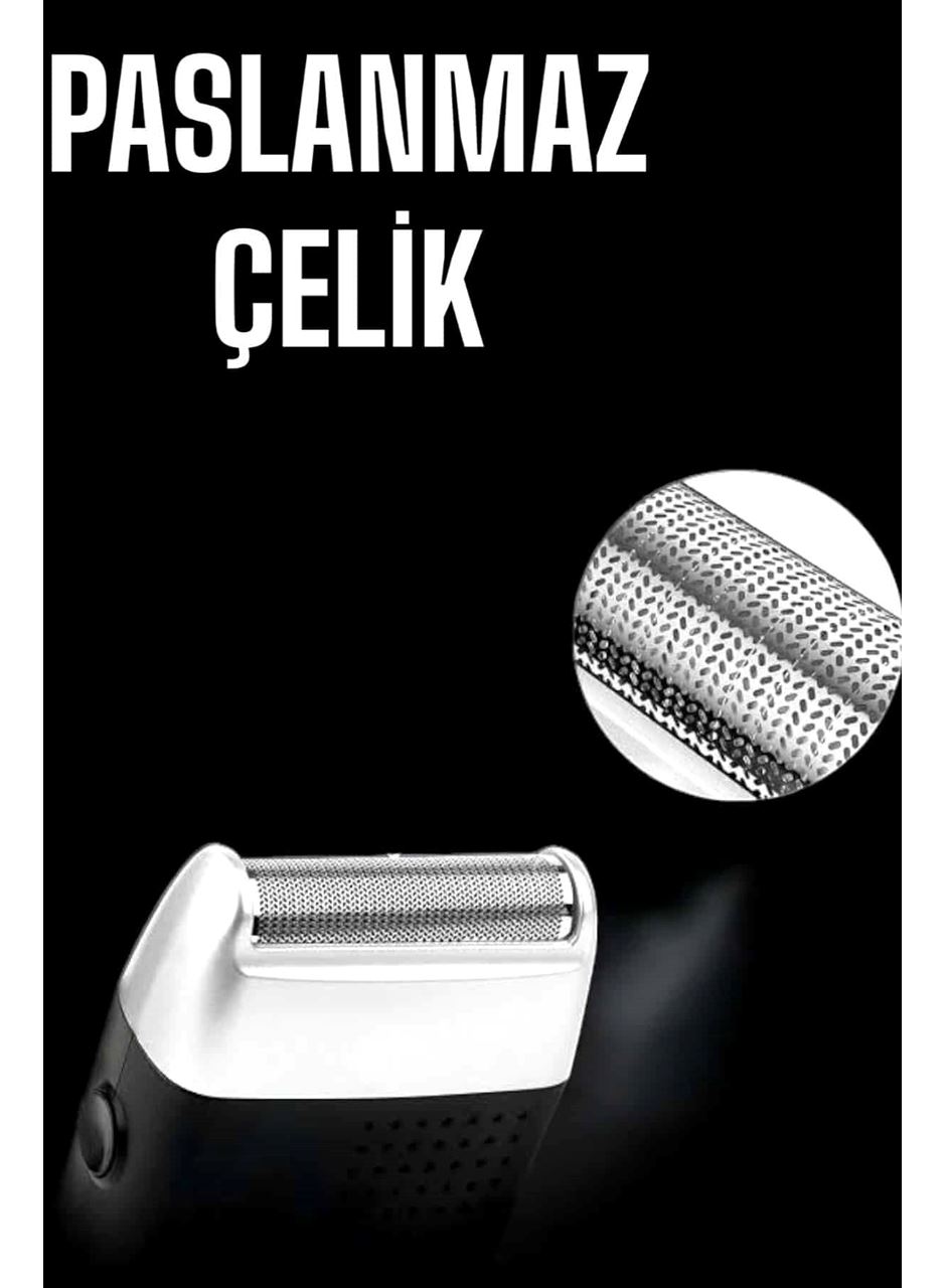 Tıraş Makinesi Islak Ve Kuru Kullanıma Uygun Kablosuz Taşınabilir