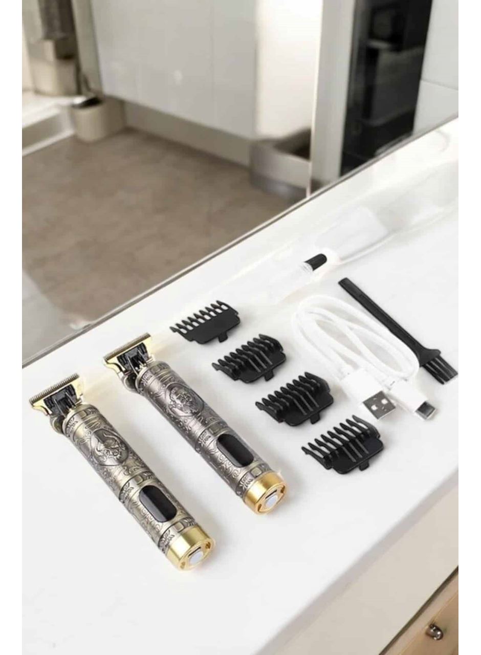 Tıraş Makinesi Şarjlı Profesyonel Saç Kesme Makinesi Gold Çizik Tıraş